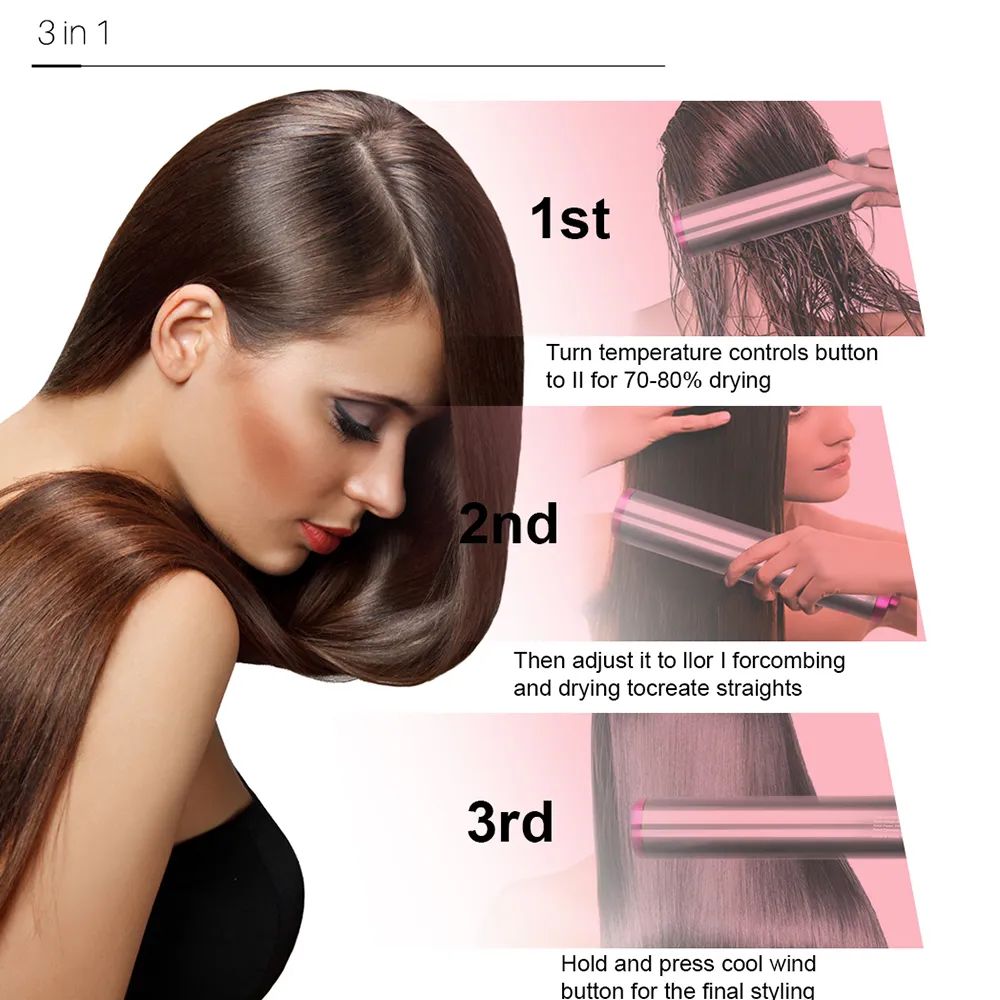 One Step Multifunctional Comb Straight Dryer 3 in 1 Brush