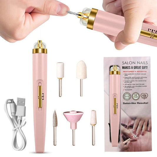 Rechargeable Flawless 5 in 1 Salon Nail Finishing Touch Electric Nail Drill